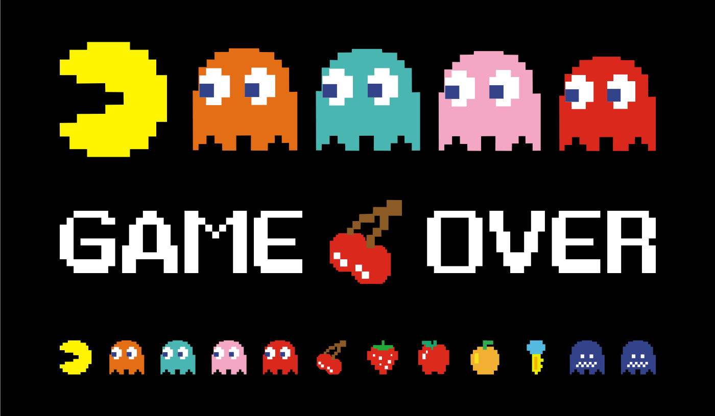 Image result for pacman game over png