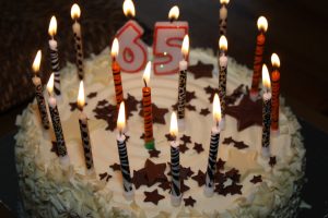 65th birthday cake