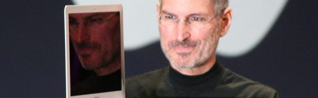 Steve Jobs with MacBook Air