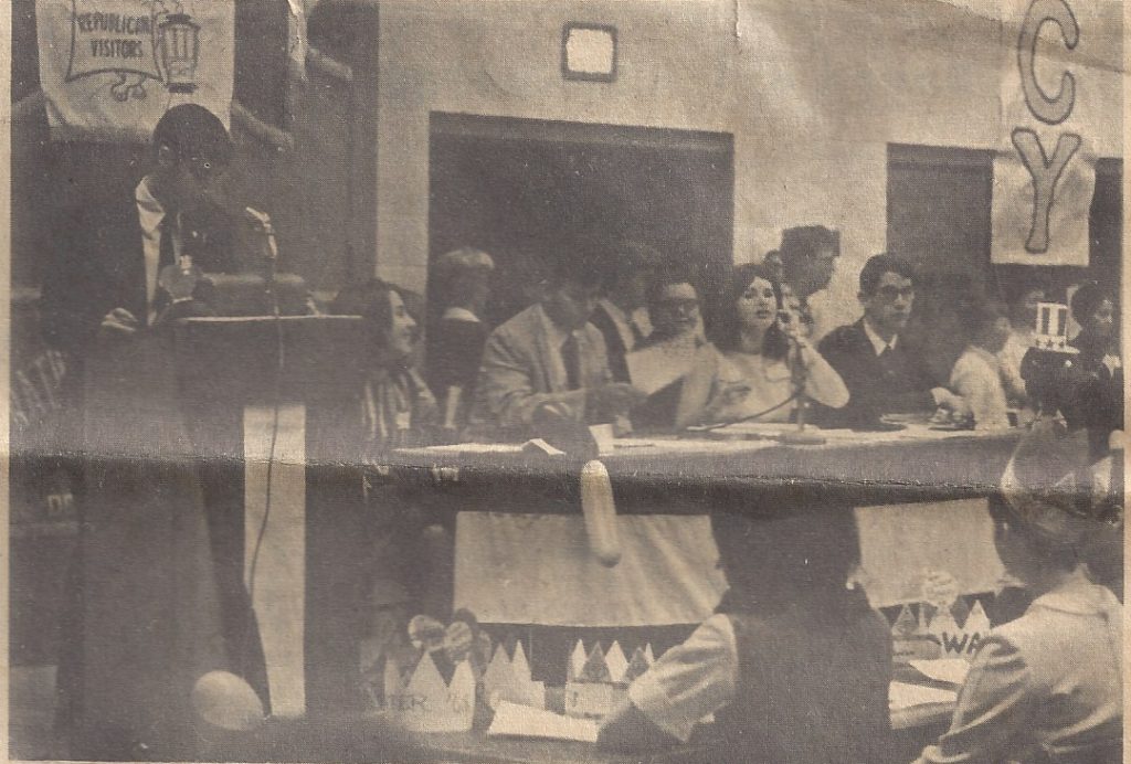 Dondero High School Mock Political Convention, 1968